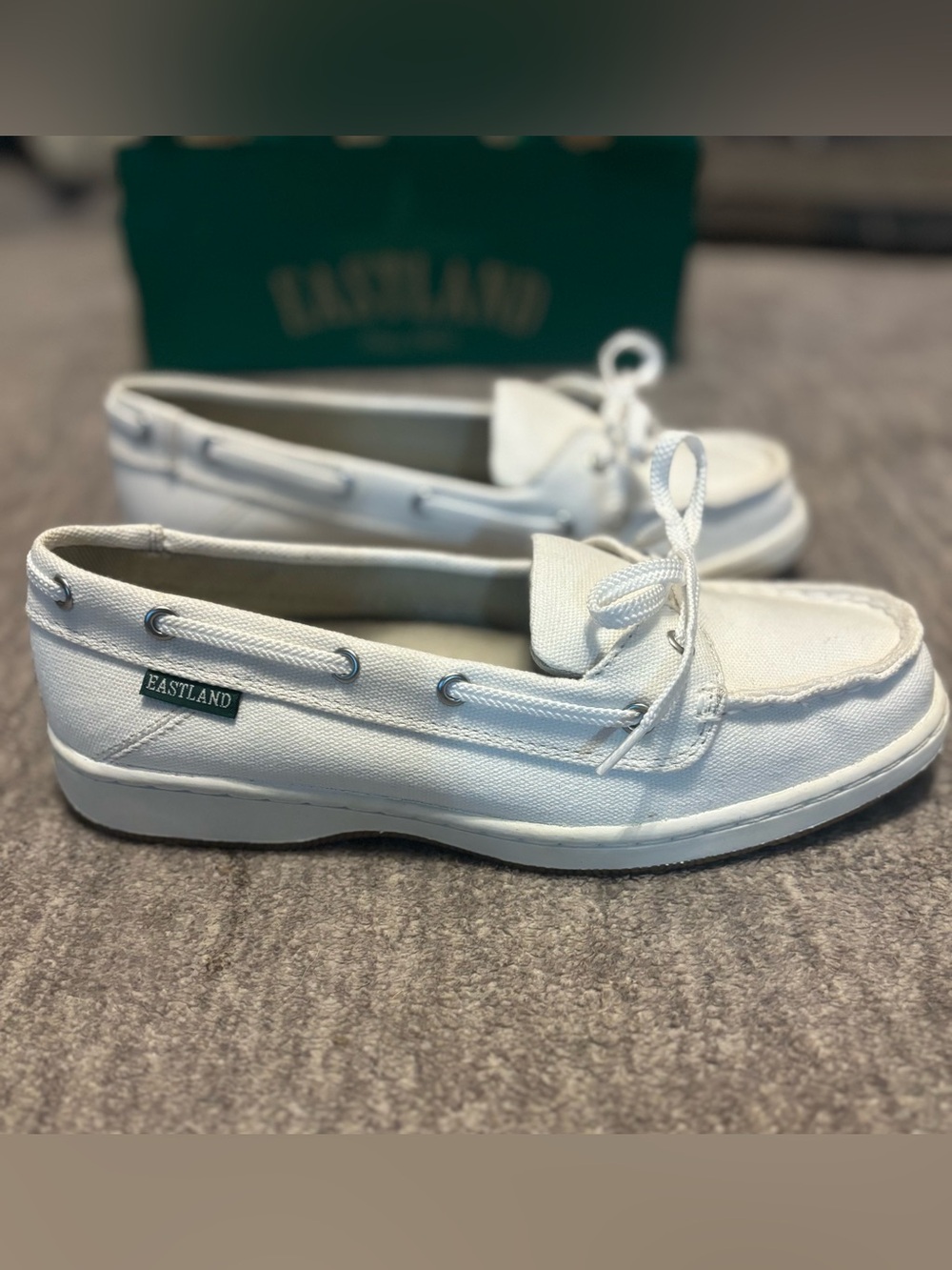 Eastland Sunset Women's Boat Shoes White 7.5M